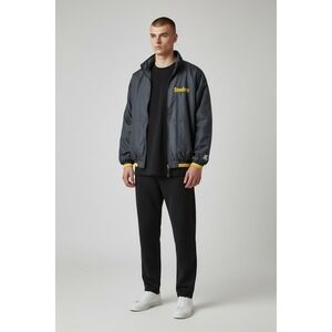 Starter Pittsburgh Steelers NFL Windbreaker Jacket Mens XL Black Vintage 90s